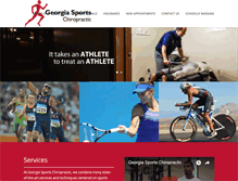 Tablet Screenshot of georgiasportschiropractic.com